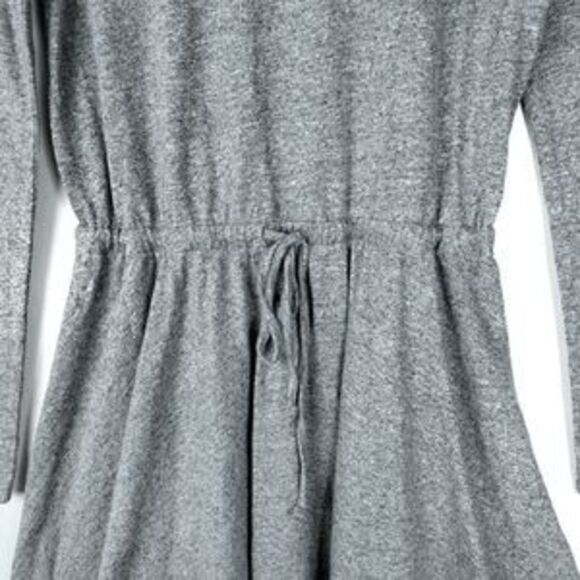 Anthropologie Lili's Closet Jamma Grey Cold Shoulder Skater Dress Size: X-Small - Picture 4 of 6